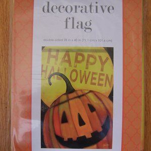 HAPPY HALLOWEEN Jack-o-Lantern House Flag
